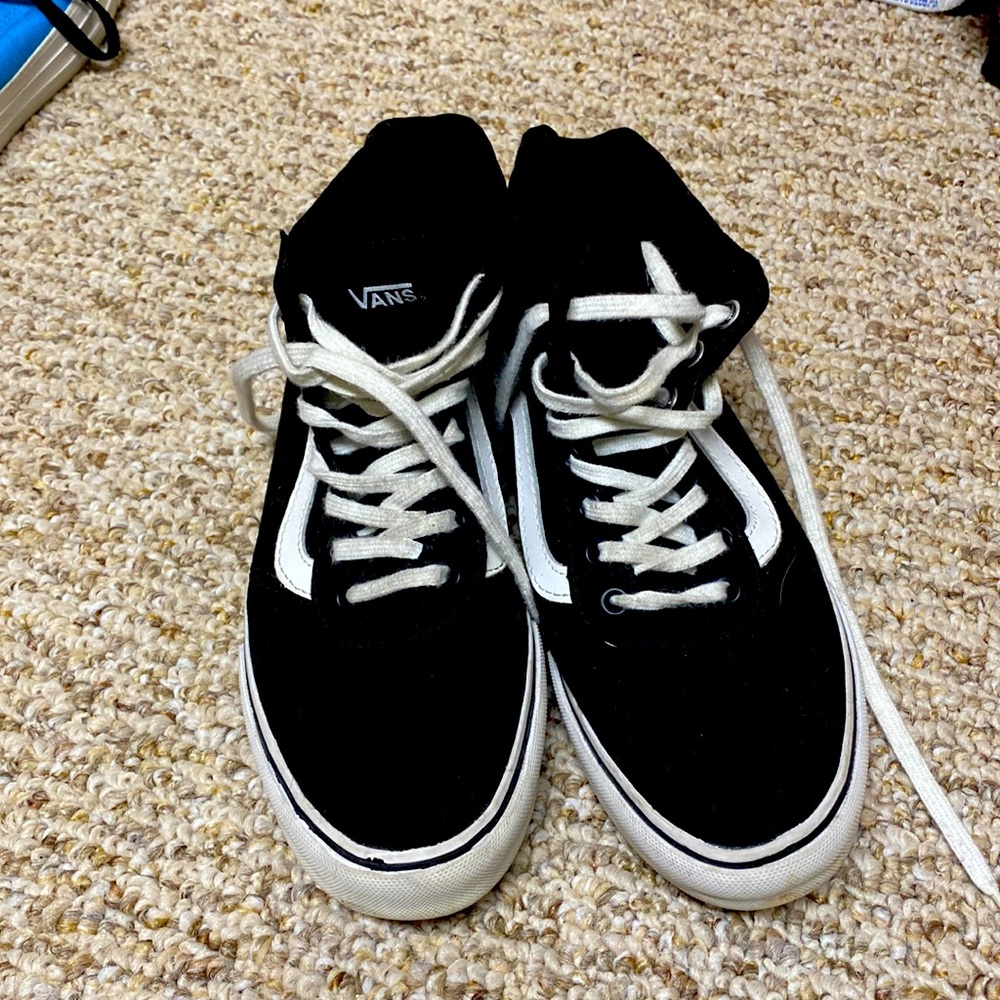 Vans - Black and white high tops size 7 US Womens